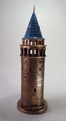 Galata Kulesi Biblo 41cm Bronz